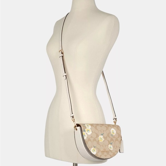 Coach Ellen Crossbody In Signature Canvas With Daisy Print - Picture 8 of 8